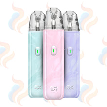 Three OXVA Xlim Go Lite Vape devices on a white background with UK Vape Supply Logo
