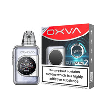 OXVA XLIM SQ PRO 2  frost marble vaping device and packaging on a white background