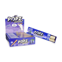 Box of Popz Hemp Cones with a single pack on a white background
