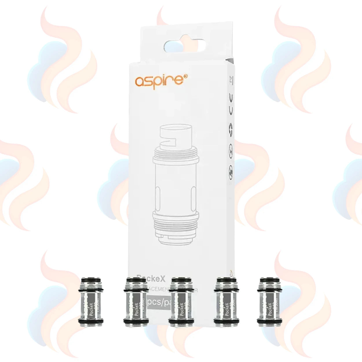 Aspire PockeX coils packaging on a white background