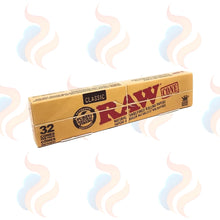 RAW Classic King Size Pre-Rolled Cones – 32 Cones per Pack on a white background