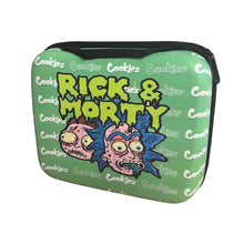 Green case with 'Rick & Morty' design featuring cartoon characters and the word 'Cookies'.