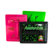 Three rolling trays with 'Amsterdam' branding on a white background