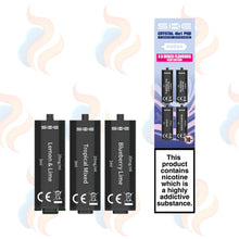 Three SKE 2400 refills on a white background with UK Vape Supply Logo