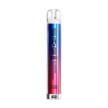 SKE vape pen with blue and pink gradient on a white background