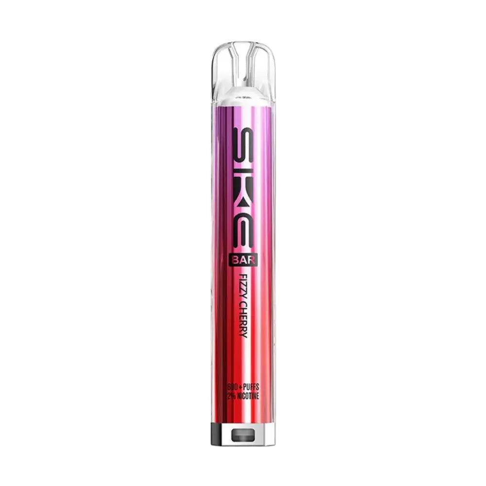 Pink SKE vape device on a white background