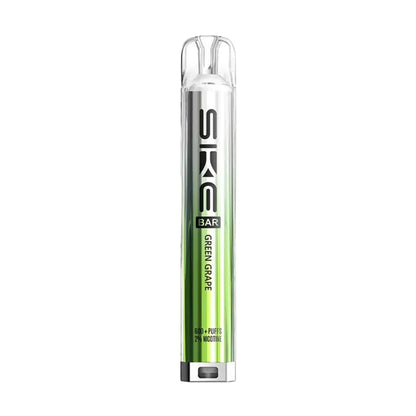 SKE vape pen with green label on a white background