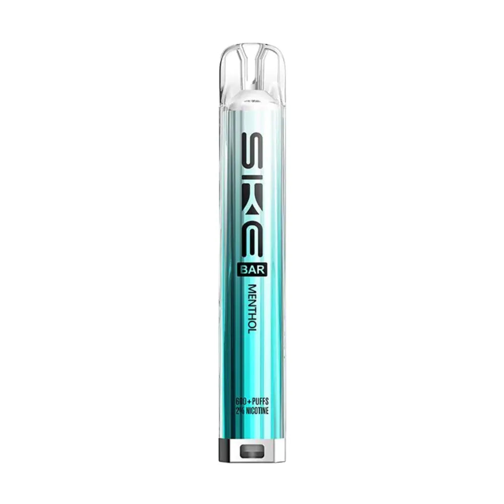 Vape device with 'SKE' branding on a white background
