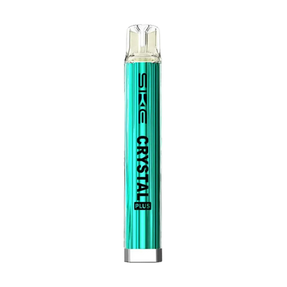 Turquoise vape pen with 'SKE Crystal Plus' branding on a white background