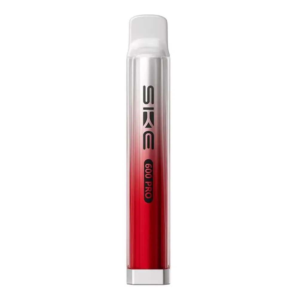 Red and silver vape pen with 'SKE' branding on a white background