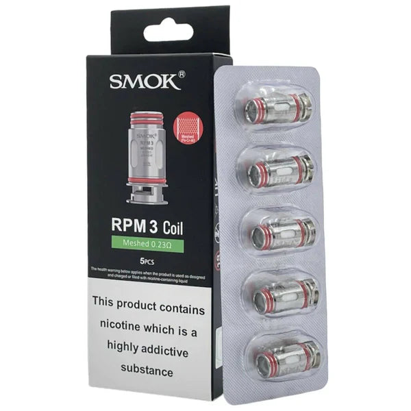 Smok RPM 3 Coil packaging with coils inside on a white background