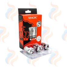 SMOK V12 Prince Dual Mesh vape coil part packaging with red and black design