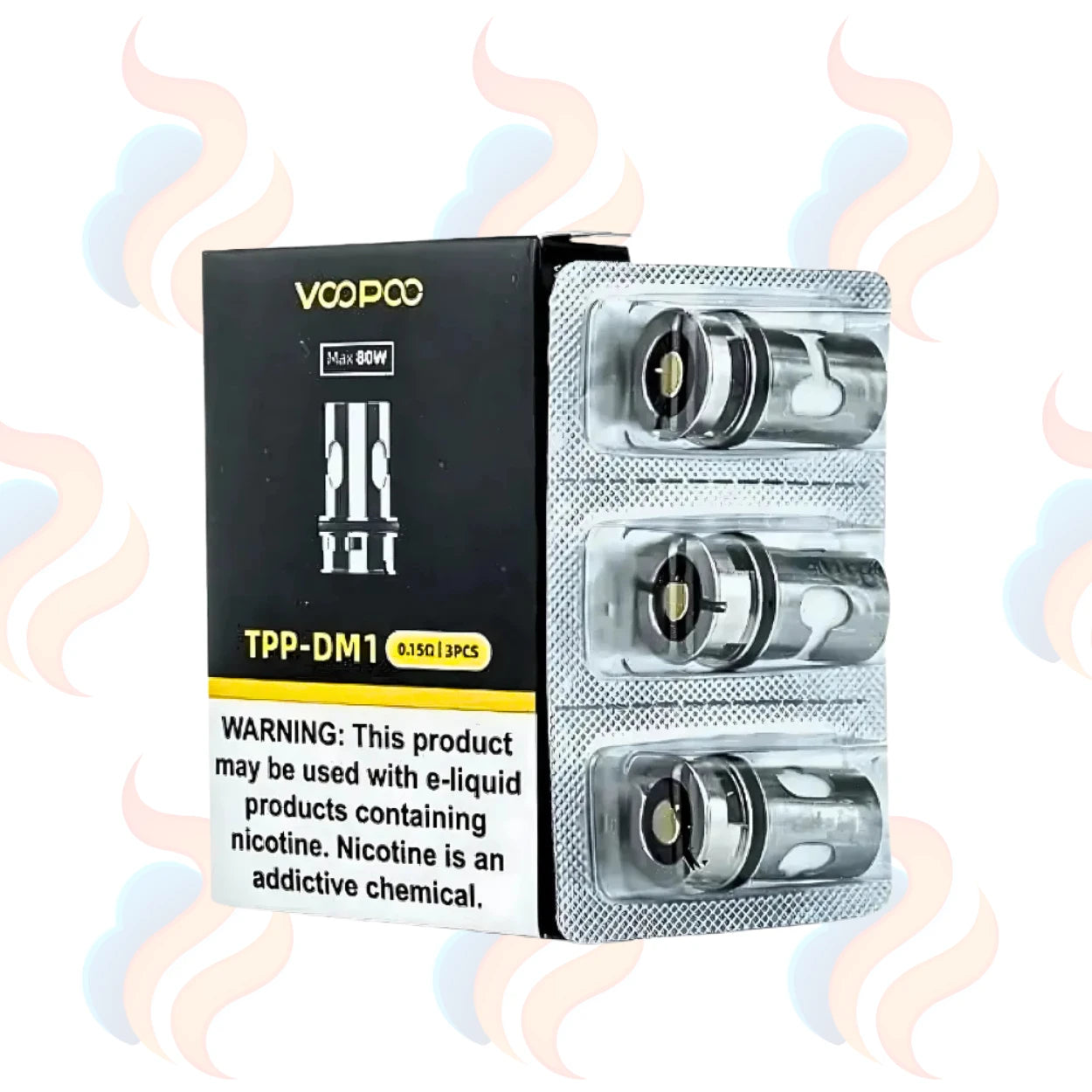 VooPoo TPP-DM1 vape coils packaging on a white background