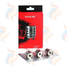 SMOK V12 Prince vape coil package with red background