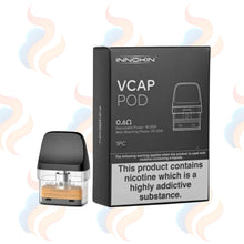 Innokin VCAP Pod with packaging on a white background