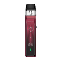 Red Vaporesso vaping device on a white background