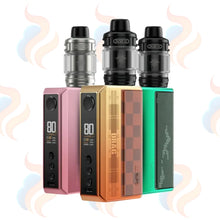 Three Voopoo Drag 5 Vape devices on a white background with UK Vape Supply Logo
