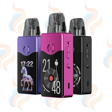 Three Voopoo Vinci e120 Vape devices on a white background with UK Vape Supply Logo
