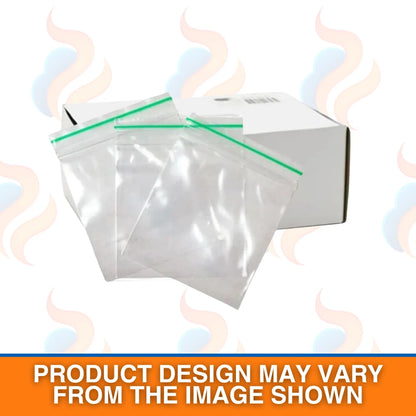 Clear Zipper Bags – Bulk Storage Bags (1000 Pack, Multiple Sizes) on a white background