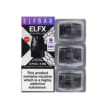 ELF BAR ELF X mesh refillable vape cartridges in packaging on a white background