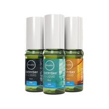 iBreathe e-liquid Three bottles of different flavours on a white background